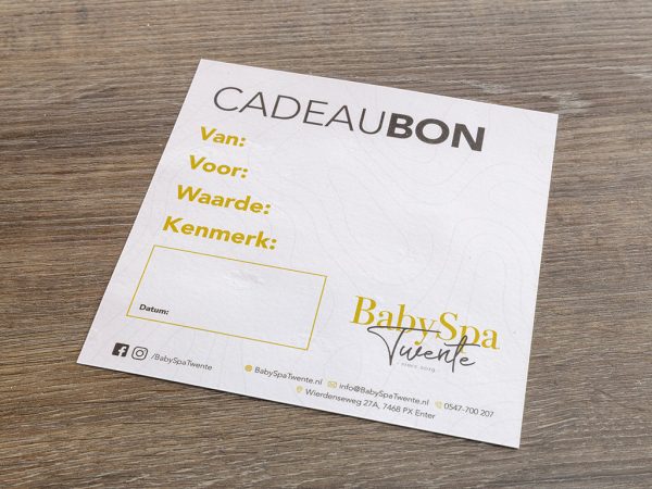 Baby Spa Twente - cadeaubon